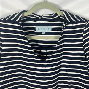 Tuckernuck Navy and White Structured Top size XS